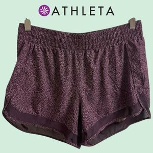 ATHLETA Women's Dark Purple Athletic Shorts, Medium EUC